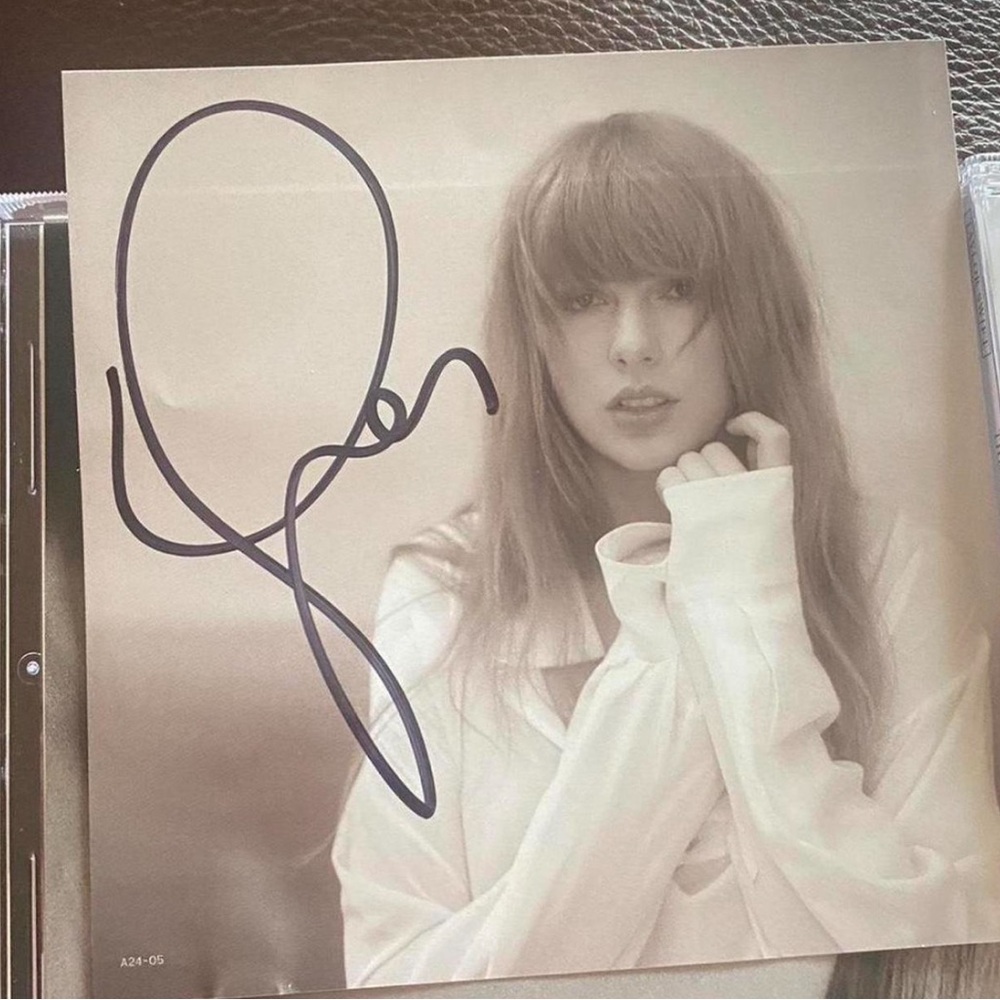 Taylor Swift The Tortured Poets Department Signed CD